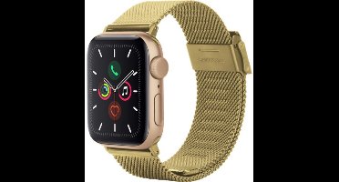 Just in Case horlogebandje geschikt voor Apple Watch Bandje (Silksteel) - Smartwatchbandjes - Universeel bandje geschikt voor Apple 38/40/41/42 mm - Goud