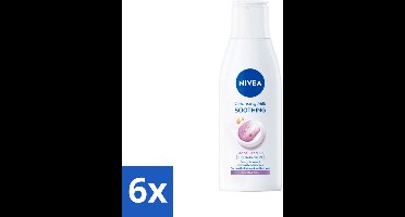 6 x NIVEA - Reinigingsmelk - Gevoelig - Reinigt Zachtjes - Hydrateert Intensief - 200 ml - Reinigingsmelk - Gevoelige Huid - NIVEA Sensitive - Make-up Verwijderen - Hydrateren