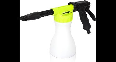 Schuimsproeier Tuinslang Voor Auto Wassen - Snow Foam Gun En Foam Sprayer - Schuimpistool Voor Autoshampoo - Ideaal Voor Schuimreiniging En Autowas - Groente Kleur 900ml