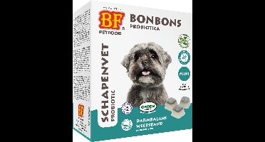 Bf Petfood Schapenvet Probiotica Mini 3 keer ca 80 bonbons en zachte beloning Lam graanvrij Rex Specialty 500 gr.