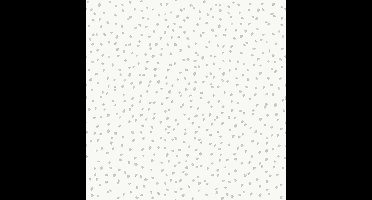 Duch Wallcoverings - My Kingdom- Dots Small wit/grijs - vliesbehang - 10m x 53cm - L993-09