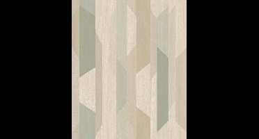 Dutch Wallcoverings - Asperia- Kiruna beige/groen - vliesbehang - 10m x 53cm - A57001