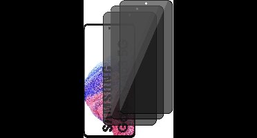Privacy Screenprotector geschikt voor Samsung Galaxy A53 - Volledig Dekkende Gehard Glas Tempered Glass Screen Protector - 3 Stuks