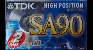 2-pack TDK SA90 Cassettebandjes