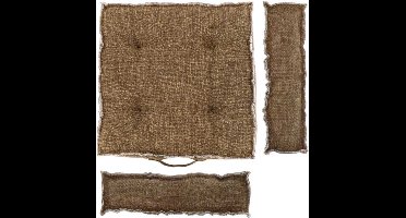 Unique Living - Box Kussen Nessa 45x45x8cm Coconut