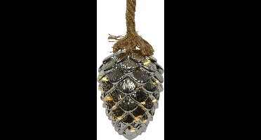 Lumineo - micro LED touw bo d15h21cm w.wit