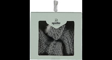 Apollo - Baby - Slofjes - Knit - Grijs - Giftbox - New Born - Maat 50/56