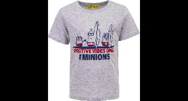The Minions grijs t-shirt "Positive Vibes Only" | maat 98