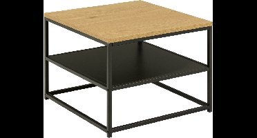 Bendt Salontafel 'Ture' Eiken en metaal, 55 x 55cm