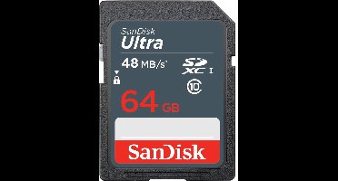 Sandisk ULTRA 64GB SDHC Class 10 flashgeheugen