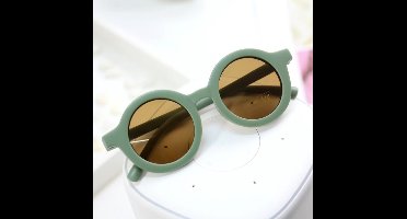 Littlemay.nl | Retro zonnebril | Groen | Kind | 2-8 jaar