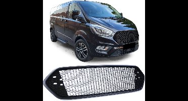 Passend Voor Ford Transit Custom Vanaf 2018 Sport Grill Embleemloos Honingraat Design Styling