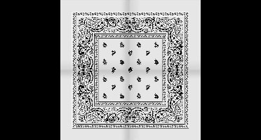 *** Boerenzakdoek Wit - Classic Zakdoek – Bandana - Sport&Spel - van Heble® ***