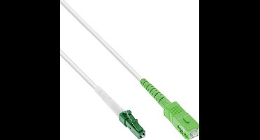 Premium LC/APC - SC/APC FTTH Simplex Optical Fiber Patch kabel - Single Mode OS2 - wit / LSZH - 10 meter