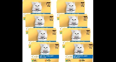 4x Gourmet Gold Multipack Fijne Mousse Blauw 12 x 85 gr