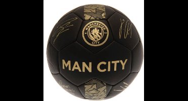 Manchester City voetbal - maat 5 - inclusief handtekeningen