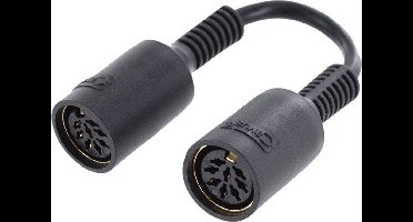 Cavus 8-pins DIN Powerlink PL8 koppelstuk voor B&O / zwart - 0,10 meter