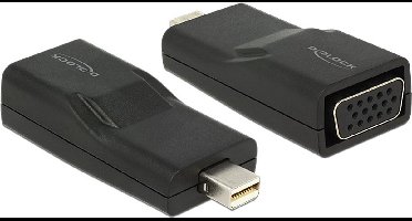Premium Mini DisplayPort 1.2 naar VGA adapter / zwart