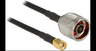 N (m) - RP-SMA (m) kabel - CFD200/RF200 - 50 Ohm / zwart - 2 meter