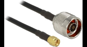 N (m) - SMA (m) kabel - CFD200/RF200 - 50 Ohm / zwart - 15 meter