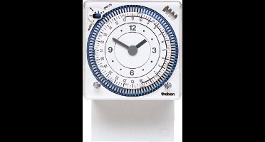 Theben - SYN 169 s analoge schakelklok - WIT