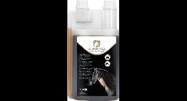 Excellent H.M.P. Horse Liquid - Effectieve verzorging en ondersteuning van de luchtwegen tot diep in de bronchïen - Geschikt voor paarden - 1 Liter