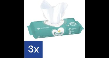 Pampers Billendoekjes Sensitive - zonder parfum - 156 doekjes (3x52)