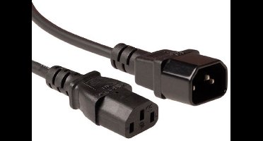 ACT Netsnoer LSZH C13 - C14 zwart 1,2 m AK5214