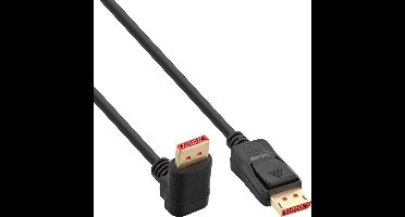 Premium DisplayPort kabel - 90° haaks naar beneden - versie 1.4 (5K/8K 60Hz) / zwart - 3 meter