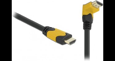 DeLOCK HDMI kabel - 90° haaks naar beneden - versie 2.1 (8K 60Hz + HDR) - 2 meter