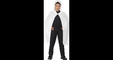 Smiffys - Hooded Cape Kids - Wit