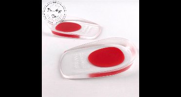 New Age Devi - Rood Dames Gelzolen - Zooltjes - Hielbeschermers - Soft Gel Inlegzool - 1 Paar