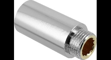 Bonfix Messing Kraanverlengstuk - Verchroomd Draadfitting 1/2inch x 80mm RpR