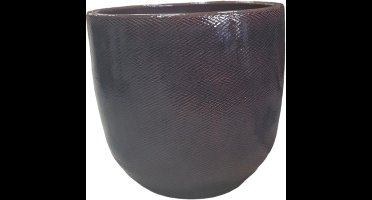 Mica Decorations Bloempot bruin H31,5xD34cm