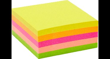 SOHO Zelfklevende memo's – Plakbare notitieblaadjes – Zelfklevend – 7,6 x 7,6 cm – 400 vellen – Gekleurd