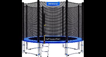 Monzana Trampoline - 366cm incl Veiligheidsnet Ladder Rand - Blauw
