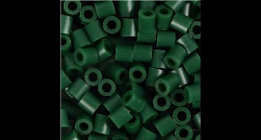 Strijkkralen, groen (32255), afm 5x5 mm, gatgrootte 2,5 mm, medium, 6000 stuk/ 1 doos
