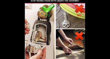 Draagbare sleutelkluis [Middelgroot] [Buiten] - 5400EURD - Sleutelkast met beugel