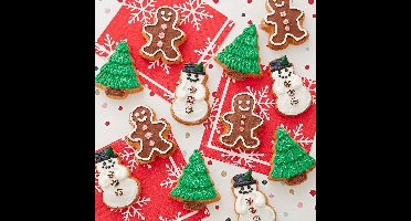 Springos Bakvorm - Kerstkoekjes - Vormer - Kerstmis - Staal - Goud