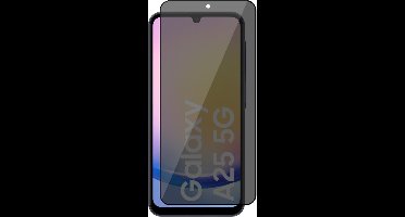 Privacy Screenprotector geschikt voor Samsung Galaxy A25 / A24 - Volledig Dekkend Glas Screen Protector