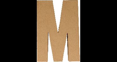 Artemio letter M papier-maché 15 cm