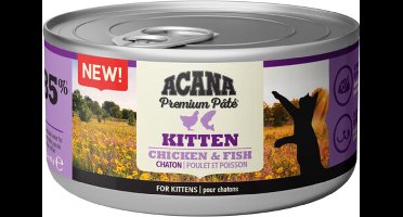 Acana Premium Pâté Kitten Kip & Vis - 24 x 85 gr - Voordeelverpakking