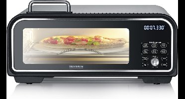Severin PG Pizzaoven - 400°C in 5 minuten - incl. 30 cm Pizza Steen