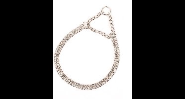 Duvoplus - Halsband Voor Dieren - Hond - Sliphalsband 2 Rijen, Verchroomd 40cm - 1st