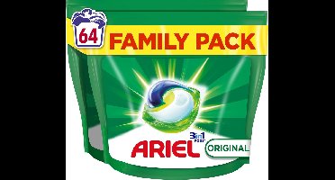 Ariel 3in1 Wasmiddel Pods Original - 64 Capsules