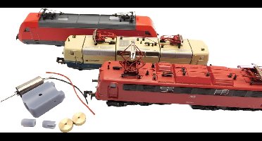 micromotor NR010C motor ombouwset voor Roco BR 101, BR 150, BR 181, Traxx, ET 85, ET 90, u.a.