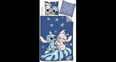 Stitch Dekbedovertrek Angel & Stitch 140 x 200 cm - polykatoen
