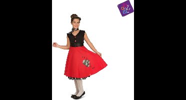 Jaren 50 Kostuum Meisje - 7-9 Jaar