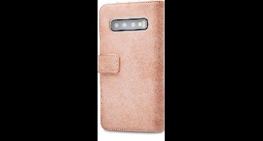 Mobilize Telefoonhoesje geschikt voor Samsung Galaxy S10 Plus Hoesje | Mobilize Elite Gelly Bookcase | Pasjeshouder voor 3 Pasjes | Telefoonhoesje voor Pinpas / OV Kaart / Rijbewijs - Soft Pink | Roze