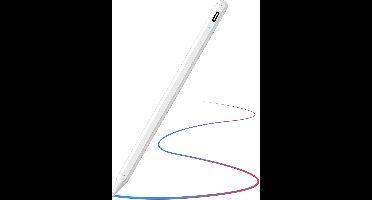 Ntech Stylus Pen - Alternatief voor Apple Pencil – Geschikt voor Apple iPad - Stylus Pencil met Magnetic & USB C Opladen - Handdetectie - Wit